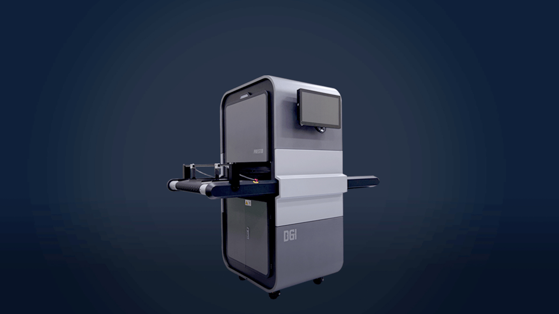 DGI Presto Direct to package printer with CMYK full colour
